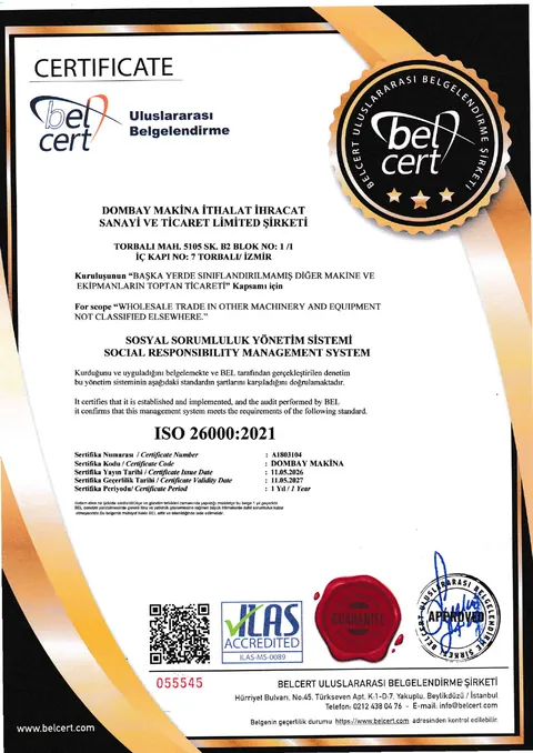 ISO 26000 certificate preview